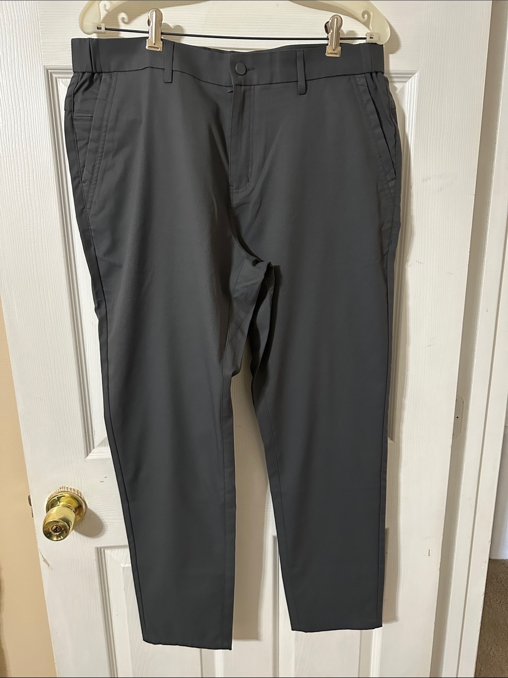 Men's Charcoal Stretch Chino Pants